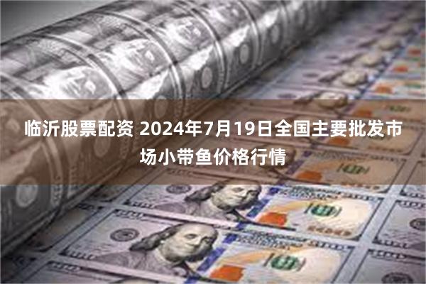 临沂股票配资 2024年7月19日全国主要批发市场小带鱼价格行情