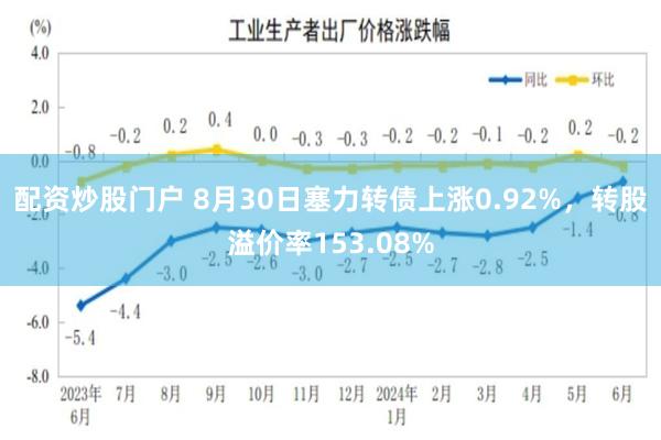 配资炒股门户 8月30日塞力转债上涨0.92%，转股溢价率153.08%