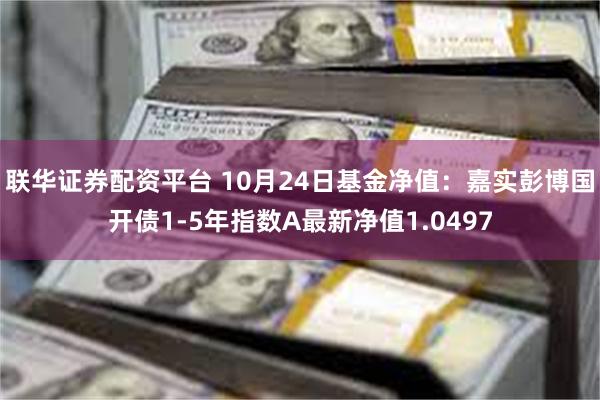 联华证券配资平台 10月24日基金净值：嘉实彭博国开债1-5年指数A最新净值1.0497