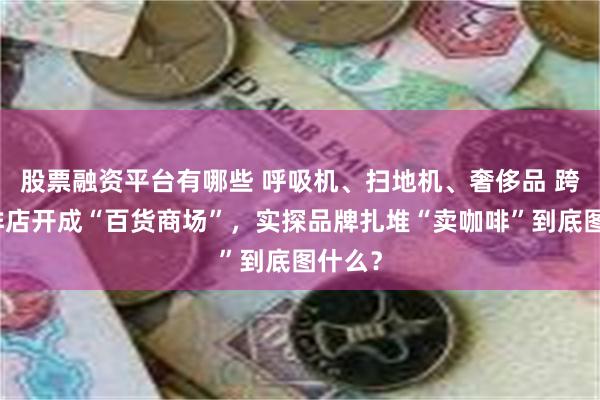 股票融资平台有哪些 呼吸机、扫地机、奢侈品 跨界咖啡店开成“百货商场”，实探品牌扎堆“卖咖啡”到底图什么？